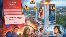 Ilustrasi Sistem Bank 9 Jambi Down. [Dok. Ilustrasi]