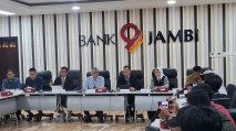 Konferensi Pers Bank 9 Jambi terkait dugaan hilangnya saldo nasabah. [Dok.Istimewa]