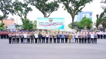 Apel Gelar Pasukan Operasi Kepolisian Kewilayahan Keselamatan 2026 di Lapangan Apel Mapolda Jambi, Senin (2/2/2026). [TanyaFakta.co/Ist]