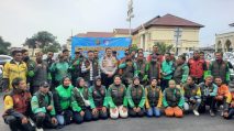 Direktorat Lalu Lintas (Ditlantas) Polda Jambi menggelar Apel Bersama Komunitas Ojek Online se-Provinsi Jambi. [TanyaFakta.co/Ist]