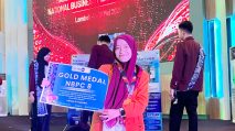 Mahasiswa Universitas Jambi (UNJA) berhasil meraih Juara 1 dan Gold Medal pada ajang National Business Plan Competition 8 (NBPC 8) di Lombok. [Dok. Humas UNJA}